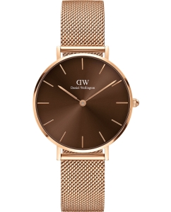 Купить Наручные часы Daniel Wellington Petite Amber 32 RG Brown в E-mobi