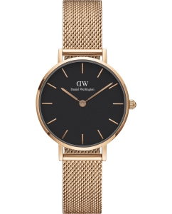 Купить Наручные часы Daniel Wellington Petite 28 Melrose RG Black в E-mobi