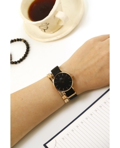 Купить Наручные часы Daniel Wellington Petite 32 Cornwall RG Black  в E-mobi