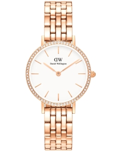 Купить Наручные часы Daniel Wellington Petite 28 Bezel 5-link White RG в E-mobi