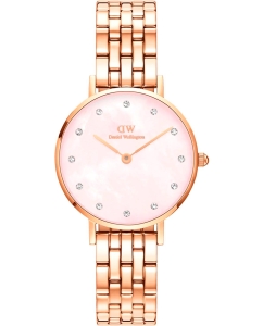 Купить Наручные часы Daniel Wellington Petite Lumine 28 Link RG MOP Pink в E-mobi