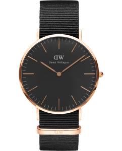 Купить Наручные часы Daniel Wellington Classic 36 Cornwall RG Black в E-mobi