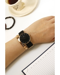 Купить Наручные часы Daniel Wellington Classic 36 Cornwall RG Black  в E-mobi