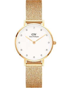 Купить Наручные часы Daniel Wellington Petite 28 Pressed Evergold Lumine G White в E-mobi