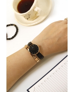 Купить Наручные часы Daniel Wellington Petite 28 Sheffield RG Black  в E-mobi