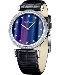 Купить Российские серебряные наручные часы SOKOLOV 106.30.00.001.06.01.2 в E-mobi