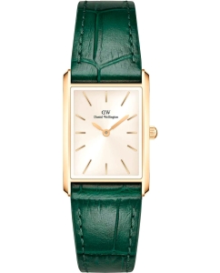 Купить Наручные часы Daniel Wellington Bound 32x22 Green croc leather G Champagne Sunray в E-mobi