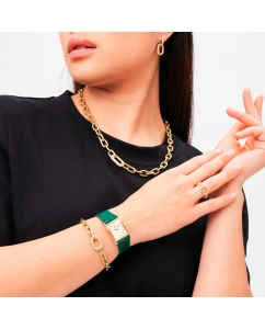 Купить Наручные часы Daniel Wellington Bound 32x22 Green croc leather G Champagne Sunray  в E-mobi