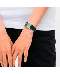 Купить Наручные часы Daniel Wellington Bound 32x22 Green croc leather RG Emerald Sunray  в E-mobi