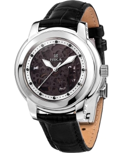 Купить Российские механические серебряные наручные часы NIKA 1877.0.9.56A в E-mobi