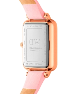 Купить Наручные часы Daniel Wellington Quadro Pink leather RG Pink MOP  в E-mobi
