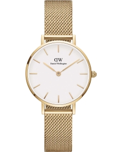 Купить Наручные часы Daniel Wellington Petite 28 Evergold G White в E-mobi