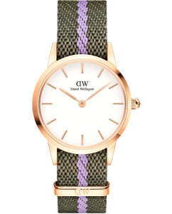 Купить Наручные часы Daniel Wellington Iconic 28 Green Nato RG White в E-mobi