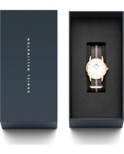 Купить Наручные часы Daniel Wellington Iconic 28 Green Nato RG White  в E-mobi