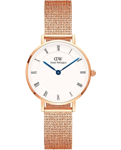 Купить Наручные часы Daniel Wellington Petite Roman numerals 28 Melrose RG White в E-mobi