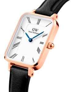 Купить Наручные часы Daniel Wellington Quadro Roman numerals 20x26 Sheffield RG white  в E-mobi