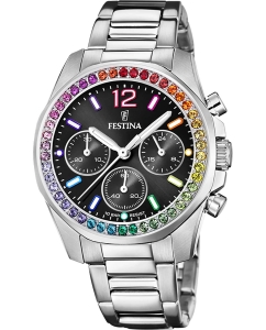 Купить Наручные часы Festina F20606/3 с хронографом в E-mobi