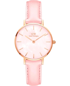 Купить Наручные часы Daniel Wellington Petite 28 Pink leather RG Pink MOP в E-mobi