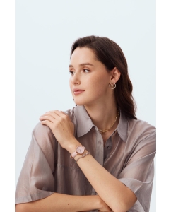 Купить Наручные часы Daniel Wellington Petite 28 Pink leather RG Pink MOP  в E-mobi