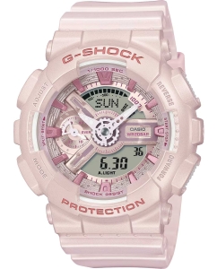 Купить Японские наручные часы Casio G-SHOCK GMA-S110ST-4A с хронографом в E-mobi