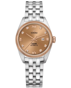 Купить Швейцарские механические наручные часы Titoni 818-SRG-653 в E-mobi