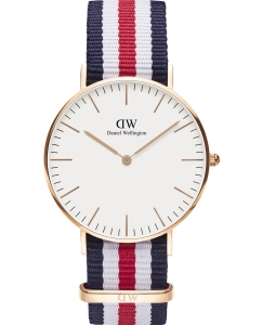 Купить Наручные часы Daniel Wellington Classic 36 Canterbury RG White в E-mobi
