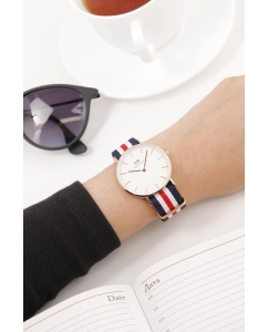 Купить Наручные часы Daniel Wellington Classic 36 Canterbury RG White  в E-mobi