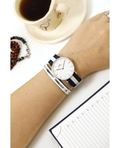 Купить Наручные часы Daniel Wellington Classic 36 Glasgow S White  в E-mobi