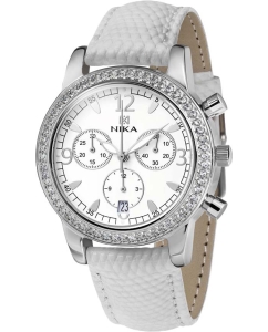 Купить Российские серебряные наручные часы NIKA 1807.2.9.14H.6 с хронографом в E-mobi