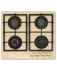 Купить Встраиваемая варочная панель газовая HYUNDAI HHG 6434 BE бежевый в E-mobi