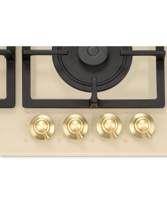 Купить Встраиваемая варочная панель газовая HYUNDAI HHG 6434 BE бежевый  в E-mobi