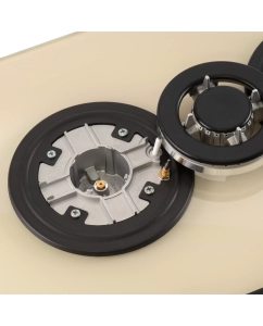 Купить Встраиваемая варочная панель газовая HYUNDAI HHG 6434 BE бежевый  в E-mobi