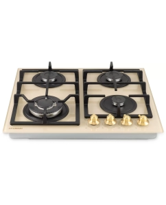 Купить Встраиваемая варочная панель газовая HYUNDAI HHG 6436 BE бежевый; золотистый  в E-mobi