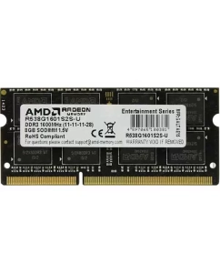 Купить Оперативная память AMD 8Gb DDR-III 1600MHz SO-DIMM (R538G1601S2S-U) в E-mobi