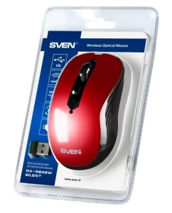 Купить Беспроводная мышь Sven RX-560SW Red/Black (SV-017071)  в E-mobi