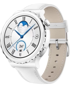 Купить Смарт-часы Huawei GT 3 PRO White Leather Strap в E-mobi