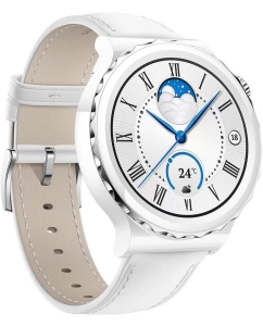 Купить Смарт-часы Huawei GT 3 PRO White Leather Strap  в E-mobi