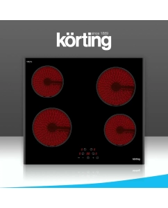 Купить Встраиваемая варочная панель электрическая Korting HK 60003 B черный в E-mobi