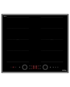 Купить Встраиваемая варочная панель индукционная Korting HIB 68700 B Quadro черный  в E-mobi