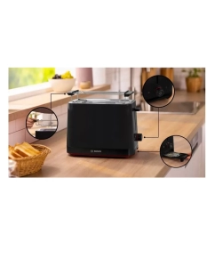 Купить Тостер Bosch TAT3M123 черный  в E-mobi