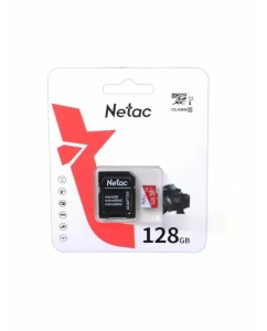 Купить Карта памяти Netac 128GB P500 Eco Class 10 (NT02P500ECO-128G-R) + SD adapter в E-mobi