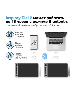Купить Графический планшет Huion Inspiroy Dial 2 Q630M  в E-mobi