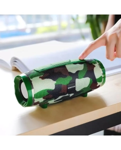 Купить Портативная колонка Borofone BR3 Rich, 10 Вт, BT5.0, microSD, USB, 1200 мАч, цвет хаки в E-mobi