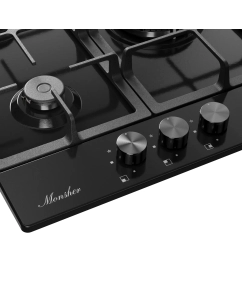 Купить Встраиваемая варочная панель газовая Monsher MSG 43 черный  в E-mobi