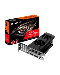 Купить Видеокарта GIGABYTE AMD Radeon RX 6400 D6 LOW PROFILE (GV-R64D6-4GL) в E-mobi