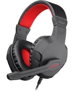Купить Игровые наушники с микрофоном Defender Сujo черный+красный, провод 2м в E-mobi