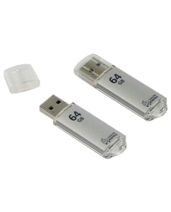 Купить Флешка SmartBuy V-Cut 64ГБ Silver (SB64GBVC-S3) в E-mobi