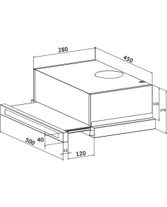 Купить Вытяжка с выдвижным экраном Korting KHP 5637 GNX  в E-mobi