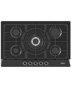 Купить Встраиваемая варочная панель газовая Haier HHX-M75CWBX черный в E-mobi