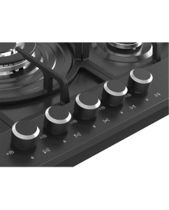 Купить Встраиваемая варочная панель газовая Haier HHX-M75CWBX черный  в E-mobi